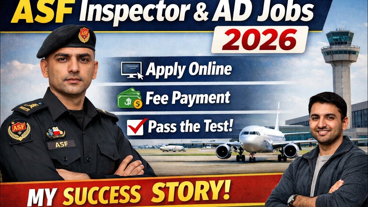 ASF Inspector & AD Jobs 2026 | Complete Application Process, Fee Payment & Test Tips