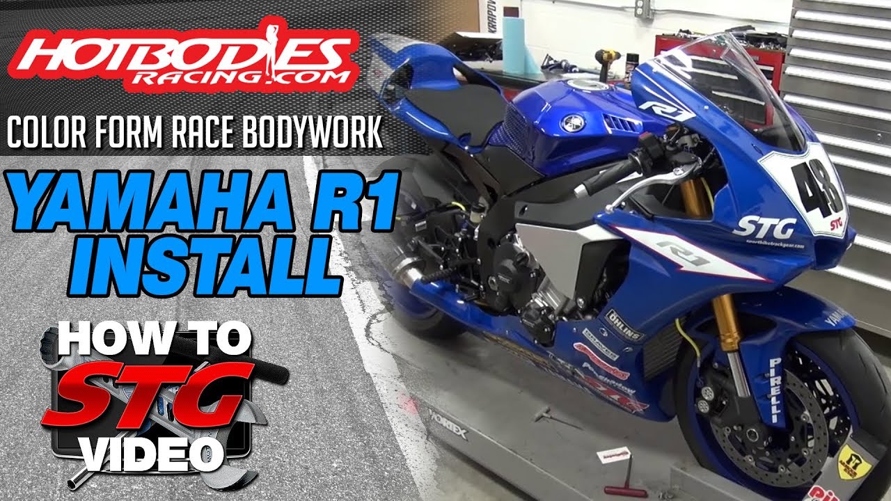 How to install Hotbodies Color Form Race Bodywork on a 2015 YZF-R1 from SportbikeTrackGear.com