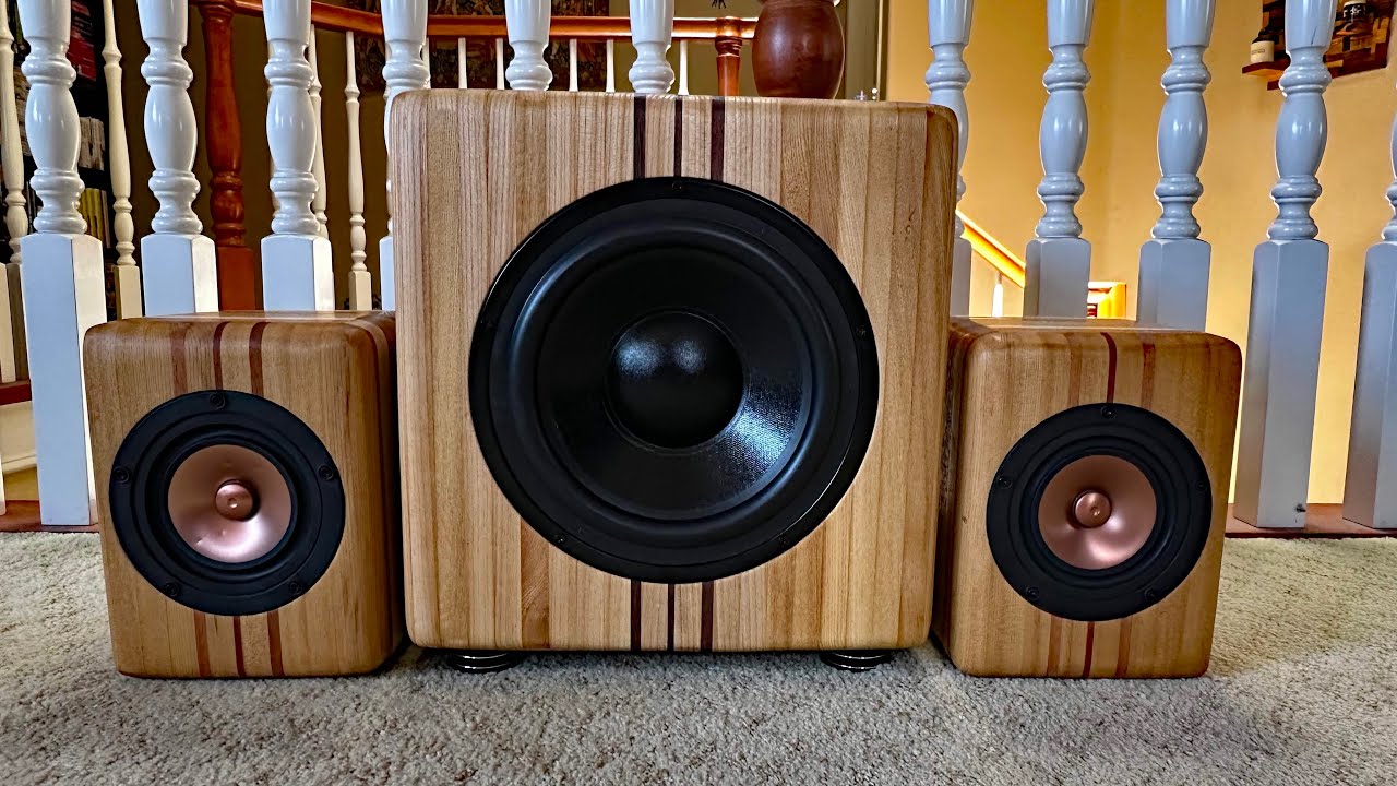 2 1 Speaker System in Reclaimed Wood