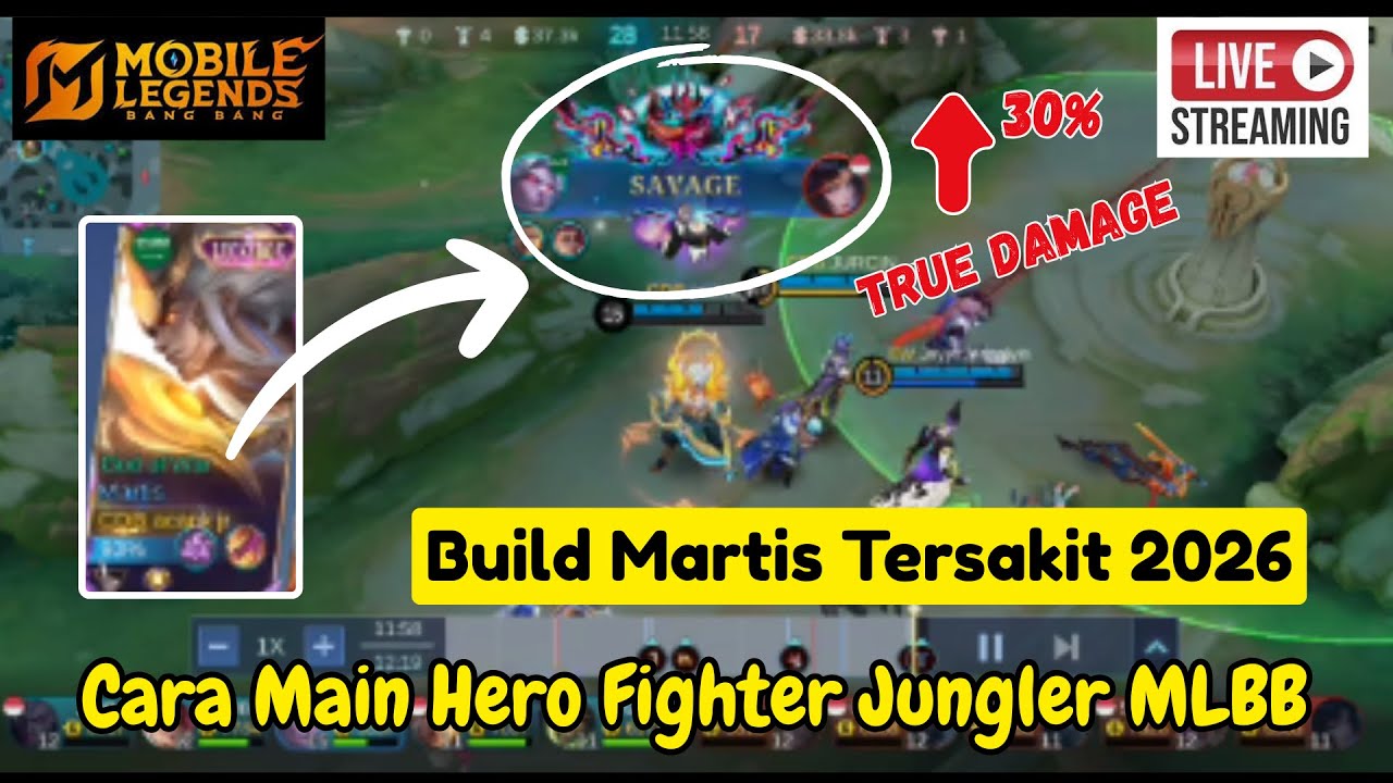 FULL DAMAGE SEKALI ULTI RATA ! BUILD MARTIS TERSAKIT 2026 DARI TOP GLOBAL MOBILE LEGENDS