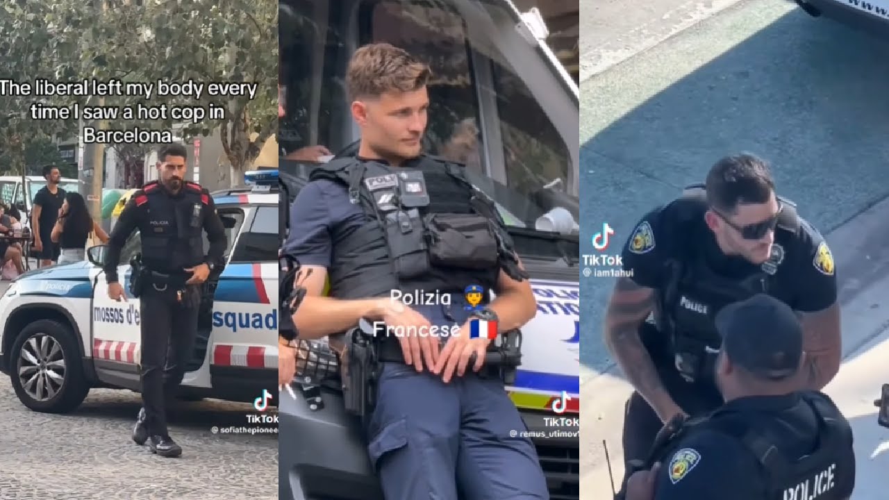 Please officer, don`t arrest me... 🤭🤭🤭 | Hot law enforcers/ the best tiktoks of collared men