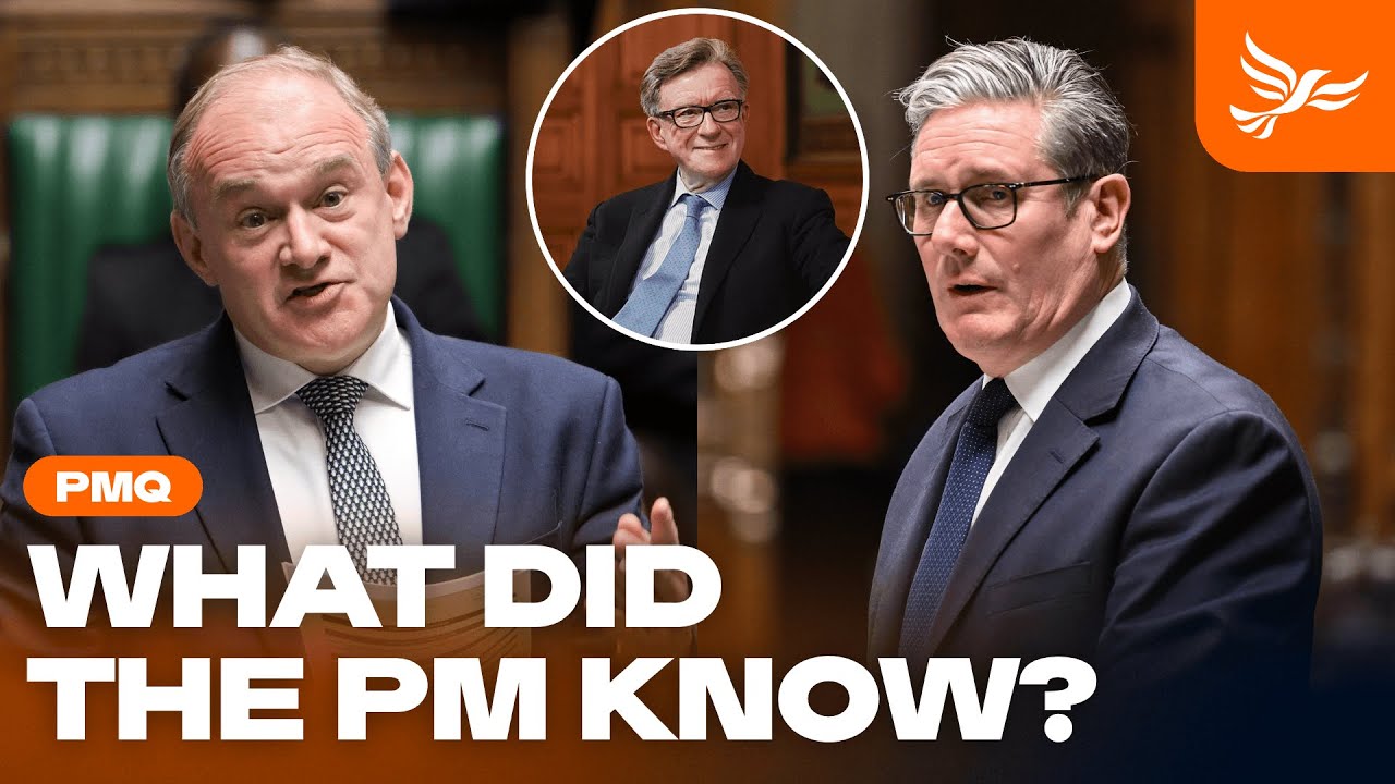 Davey CLASHES with Starmer over Mandelson-Epstein Links