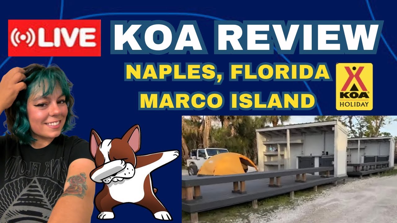 KOA Campground Review: Naples Florida / Marco Island - LIVE walkthrough