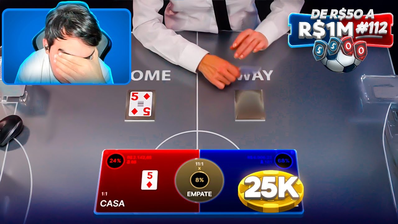 DE R$50 A R$1.000.000 NO FOOTBALL STUDIO! - (EP.112)