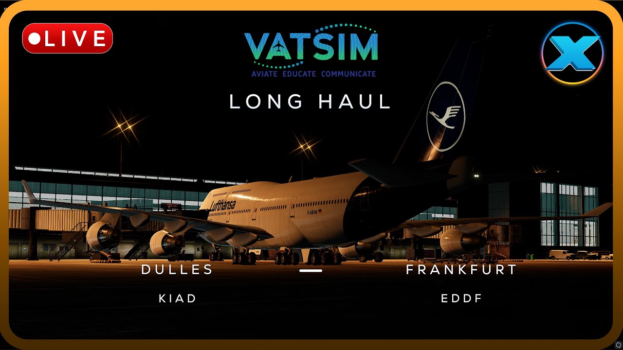 *LONG HAUL #2!* PART 1 | B744 | Dulles - Frankfurt | X-Plane 11