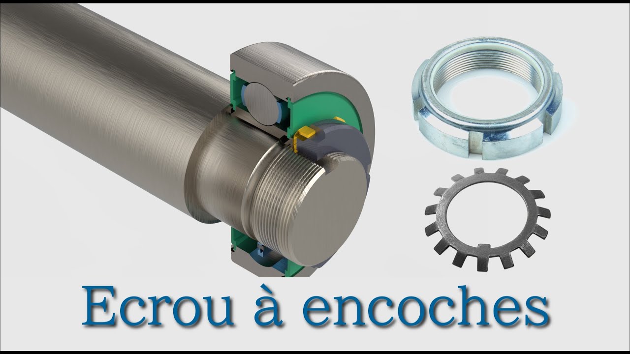 écrou à encoche