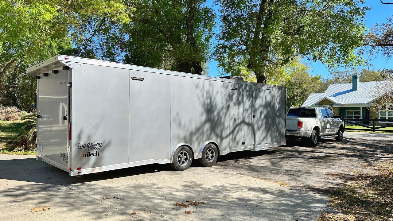 Upgrading and outfitting a 28ft enclosed race car trailer. It all fits