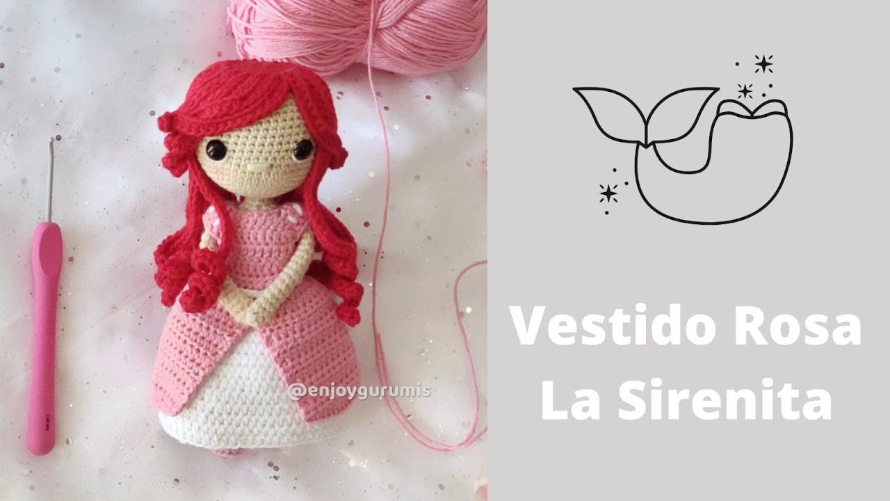 Ariel - Vestido rosa a crochet
