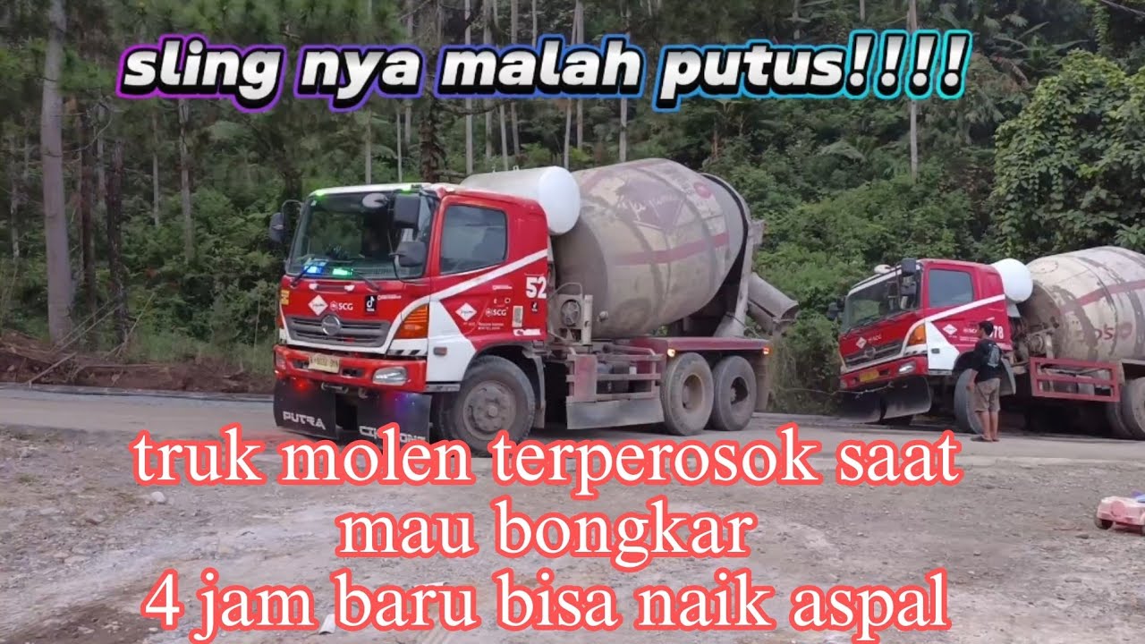 TRUK MOLEN AMBLAS MUATAN FULL