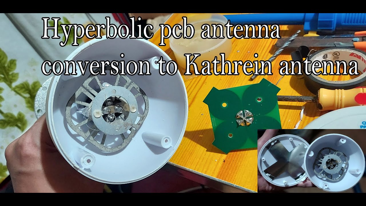 Hyperbolic pcb antenna conversion to Kathrein antenna