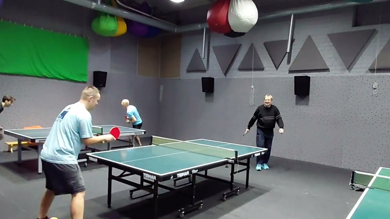 Настольный теннис! Игра легенды  с молодым  мастером!