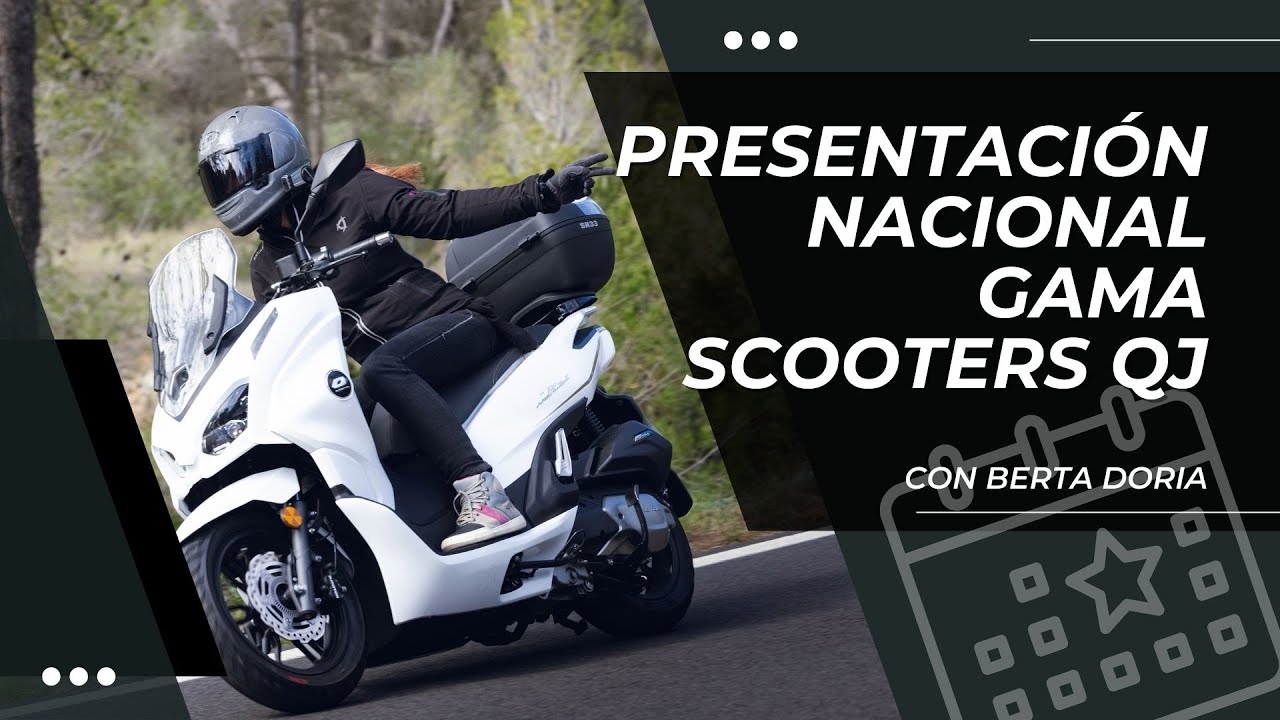 😊 Scooters Qj MTX 125, QJ LTR 125 y QJ FORT 4.0 〰️scooter híbrido