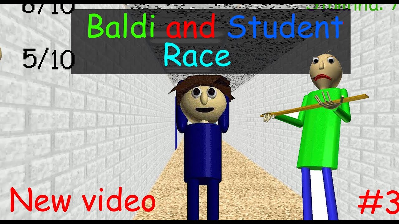 Baldi loses in a race again! Baldi & Student Race - Baldi's basics mod Part 3/250 [Season 1]