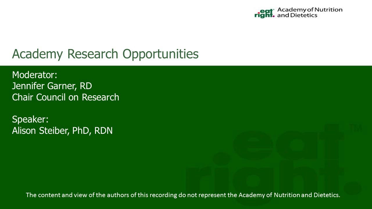 Episode 6: The Research Process Part 6: Academy Research Opportunities