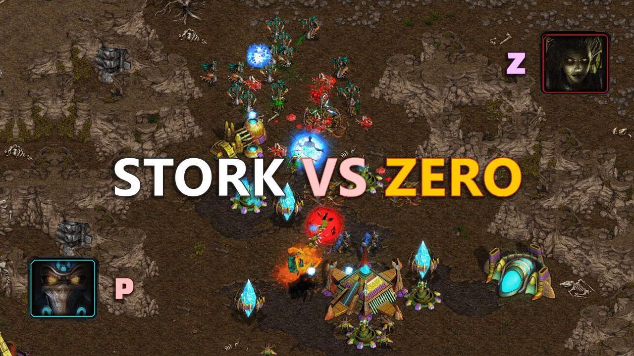 Starcraft Remastered Stork vs Zero - Jugando con la mente del enemigo 😱