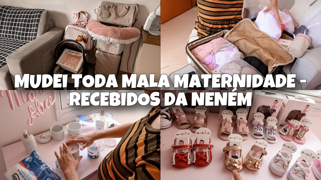 MUDEI A MALA MATERNIDADE, TUDO PRONTO! RECEBIDOS PARA A NENÉM- PREPAREI O KIT HIGIENE!