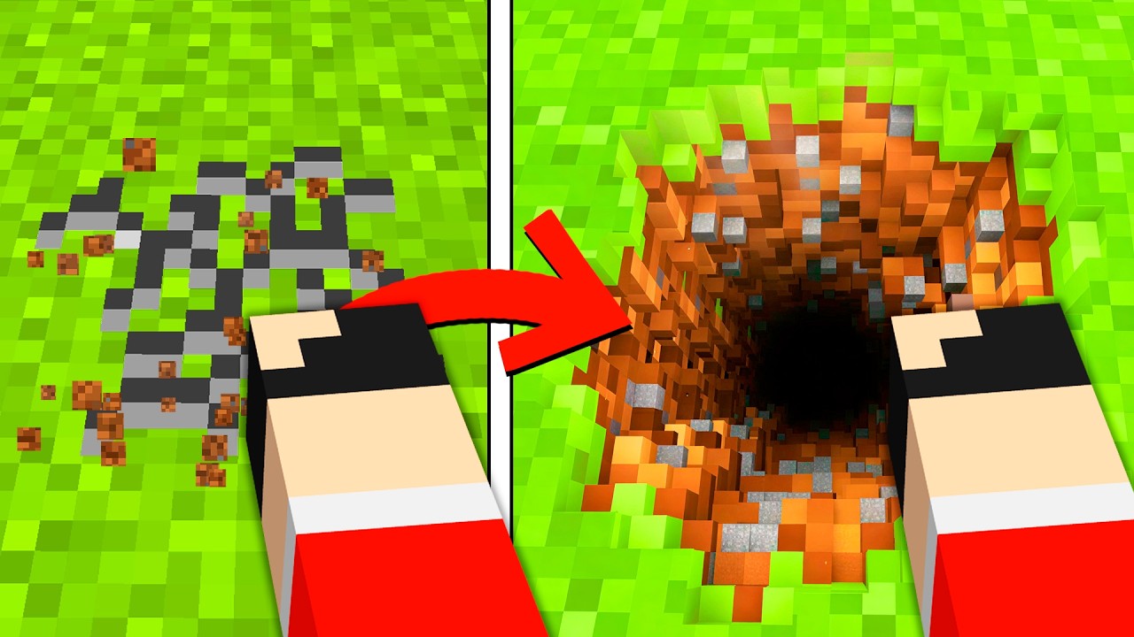 Я ПРОКОПАЛ ДО ДРУГОГО КОНЦА СВЕТА в Minecraft!