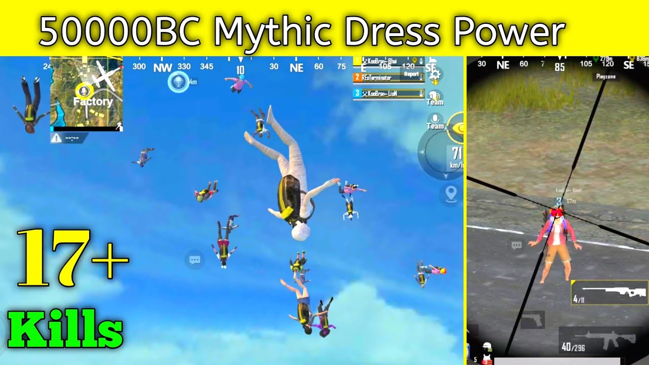 😱 Power of 50000BC Mythic Dress in Pubg Mobile Lite | Koobra bhai highest kill With 50000BC Set