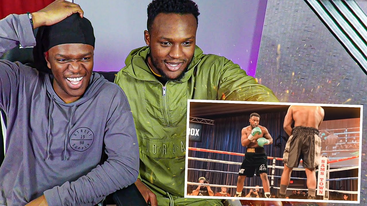 KSI REACTS TO MY 4TH PROFESSIONAL FIGHT.
