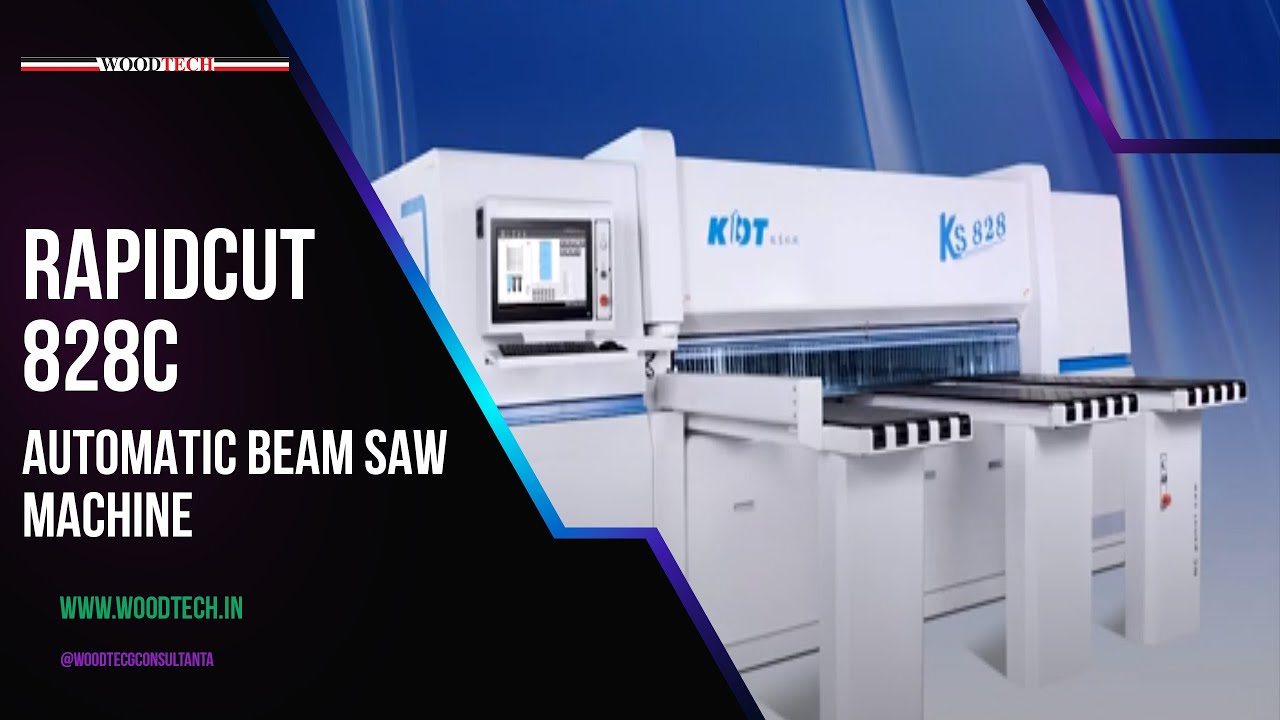WOODTECH CONSULTANTS - RAPIDCUT-828C - AUTOMATIC BEAM SAW MACHINE #woodtechchannel #factoryshorts