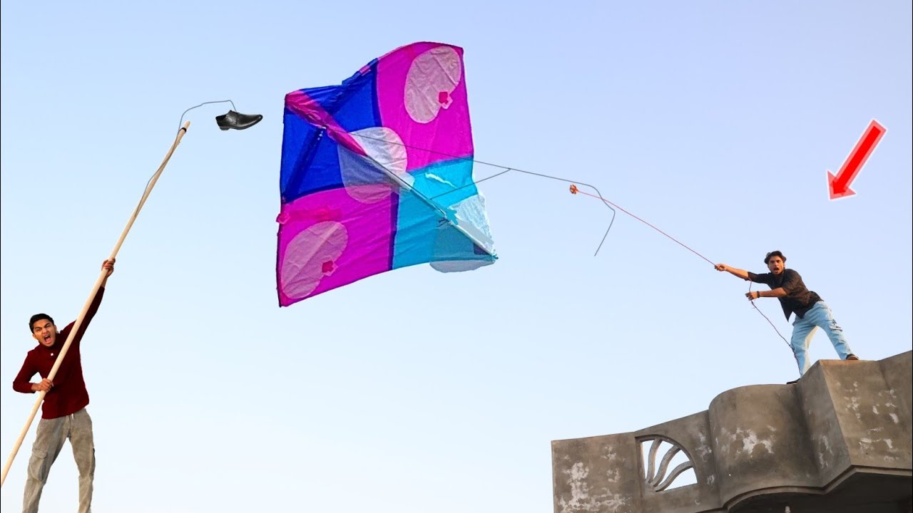 New Pakistani Kite Catch Abubaker Roof | Lahore Basant
