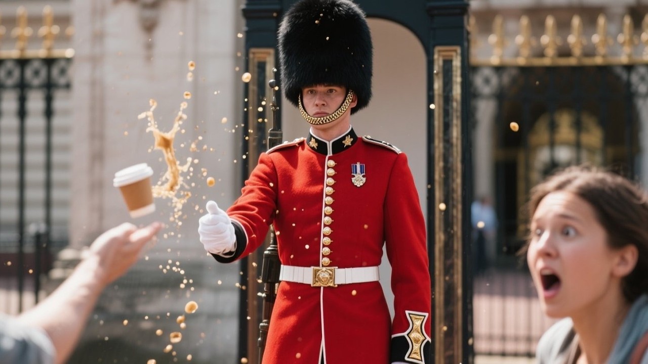 A Visitor Tossed Coffee at a Royal Guard as a Joke—But the Outcome Shocked Him