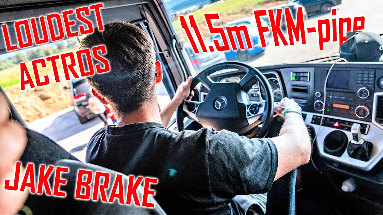 THE LOUDEST MERCEDES: Mercedes-Benz Actros 480 // *Jake Brake* *FKM Exhaust*