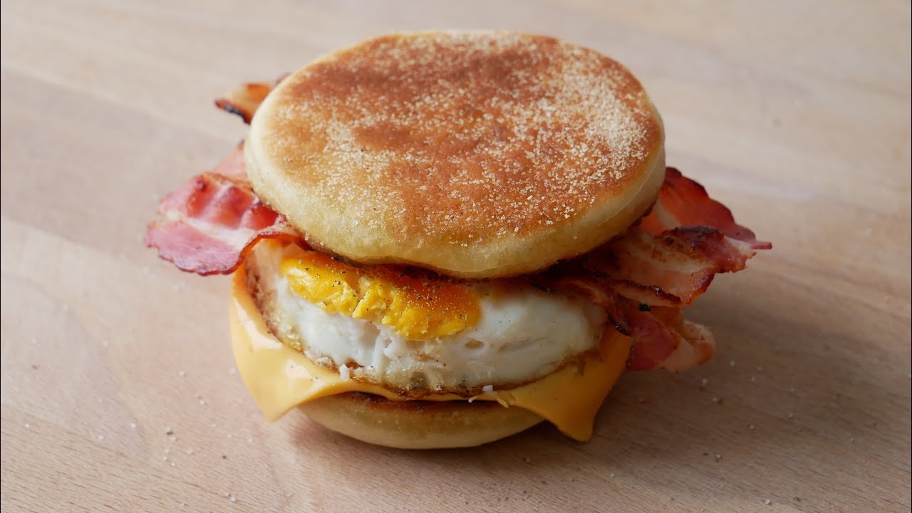McMuffin Bacon & Egg Selber Machen || Homemade McMuffin Bacon & Egg || [ENG SUBS]