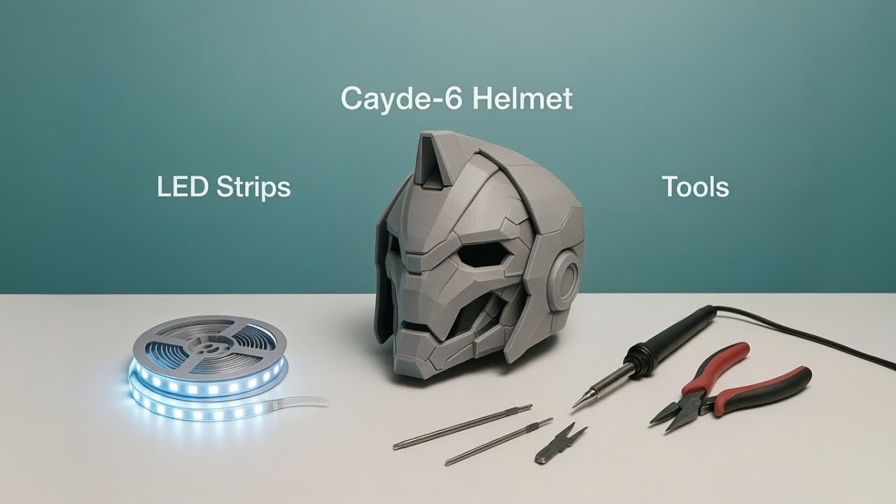 I made a Cayde-6 Helmet with LED eyes