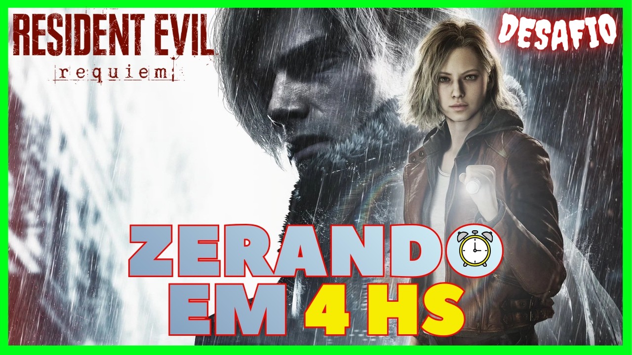 RESIDENT EVIL REQUIEM - Zerando em 4hrs 🏆