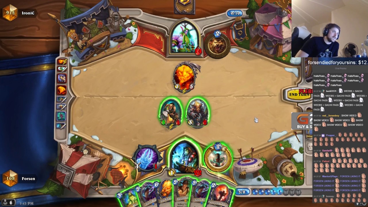 One of the last times forsen played raw gachi on stream