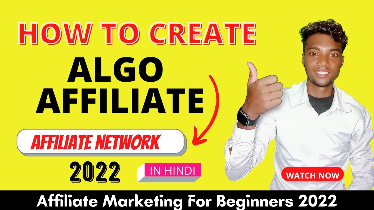 How to create algo affiliate | Algo Affiliate account kaise banaen | affiliate marketing tutorial