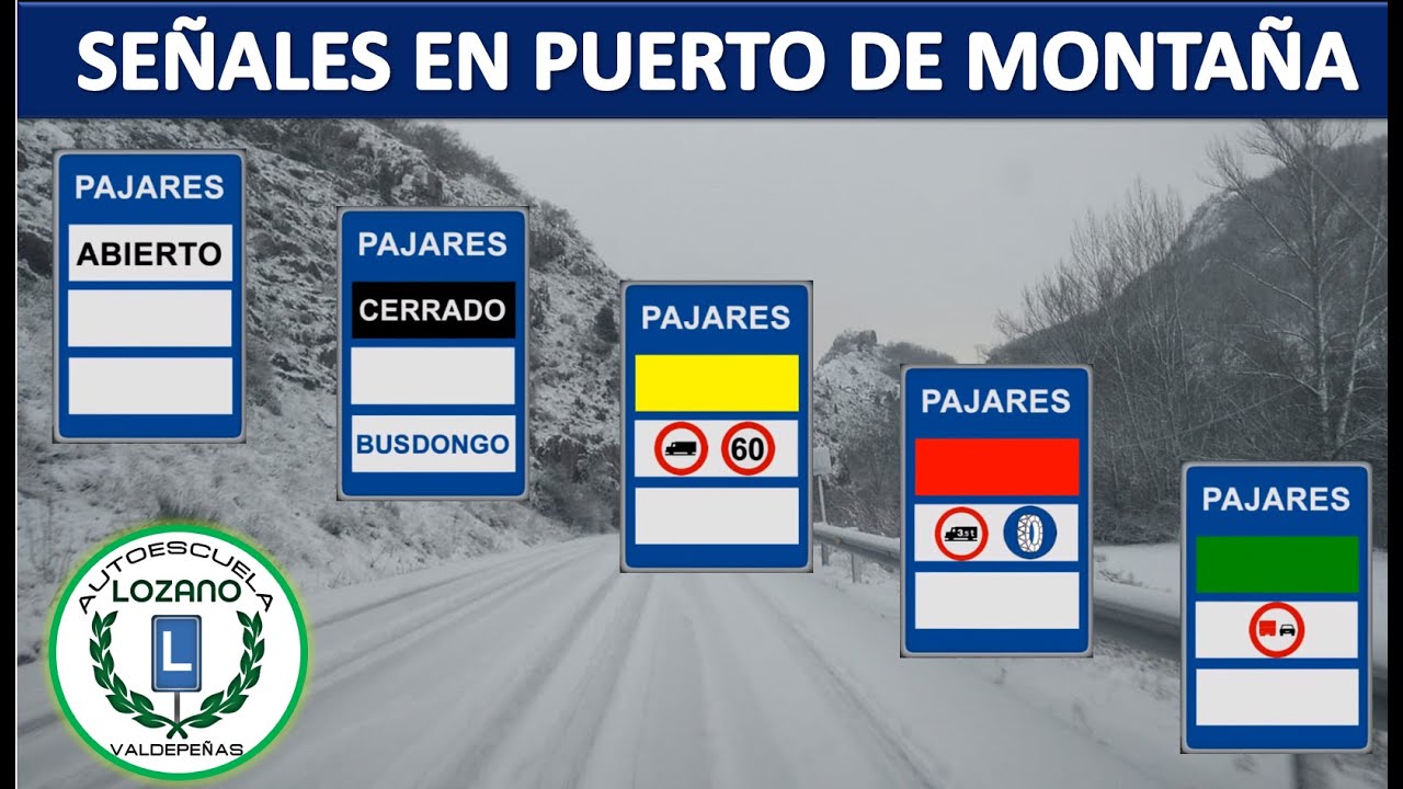 SEÑALES EN PUERTO DE MONTAÑA
