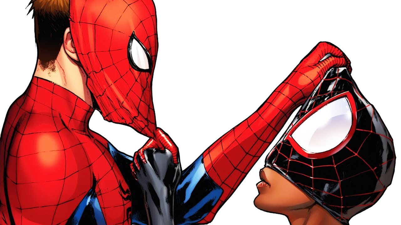 Peter Parker meets Miles Morales for the first time