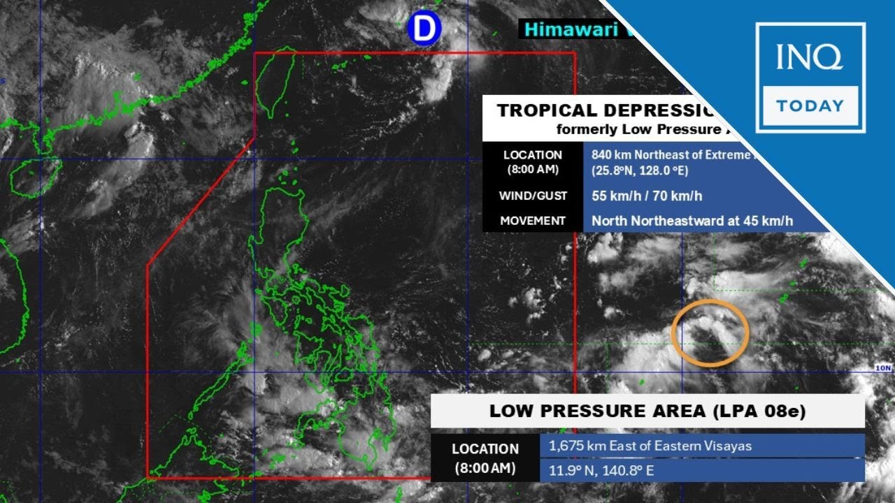 Tropical Depression Huaning exits PAR | INQToday