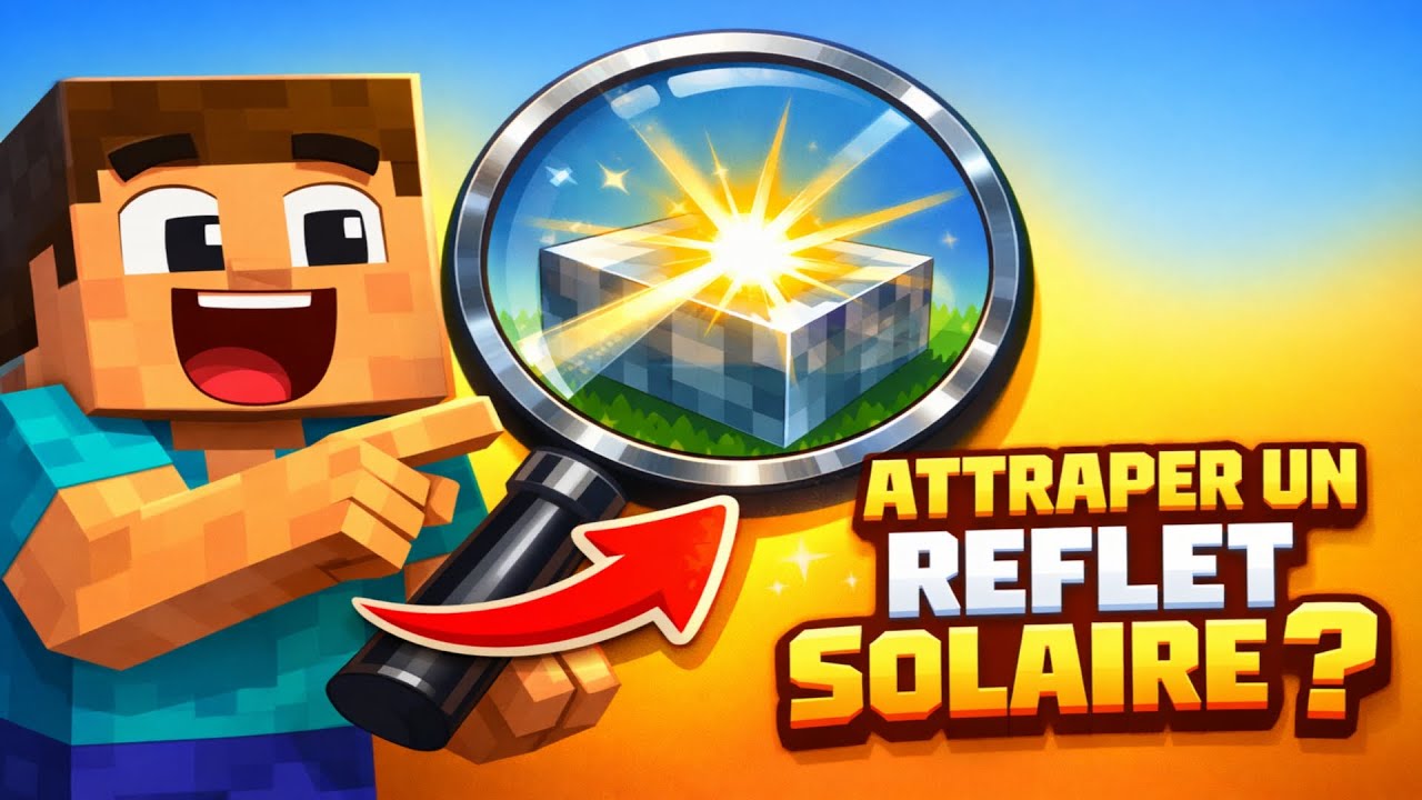 Comment attraper un reflet solaire ? | Animation Minecraft