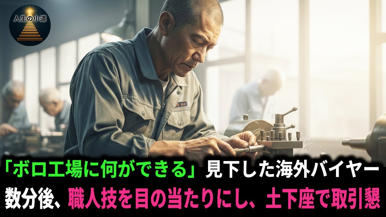 「こんなボロ工場に何ができる」見下した海外バイヤー。数分後、職人技を目の当たりにし、土下座で取引懇