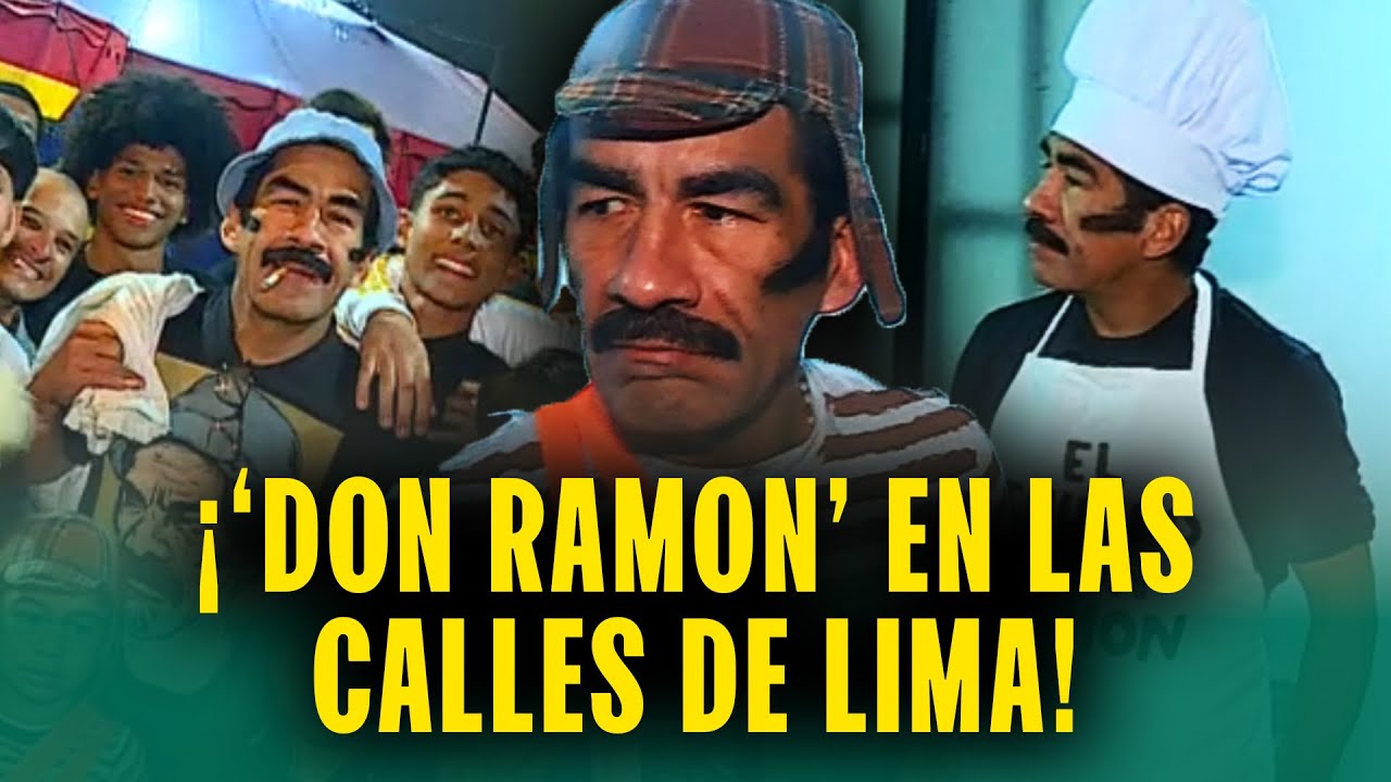 Imitador peruano de 'Don Ramón' cumple su sueño de conocer al verdadero Quico