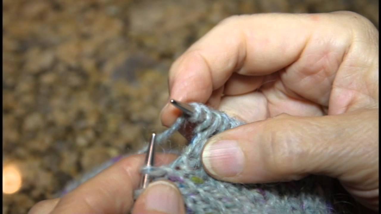 How to knit a YO (yarn over) with multiple decrease techniques.