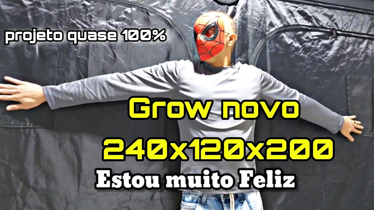 CULTIVO INDOOR / NOVA TENDA GROW 240X120X200 PROBOX BASIC240L #BOMBAGROWER