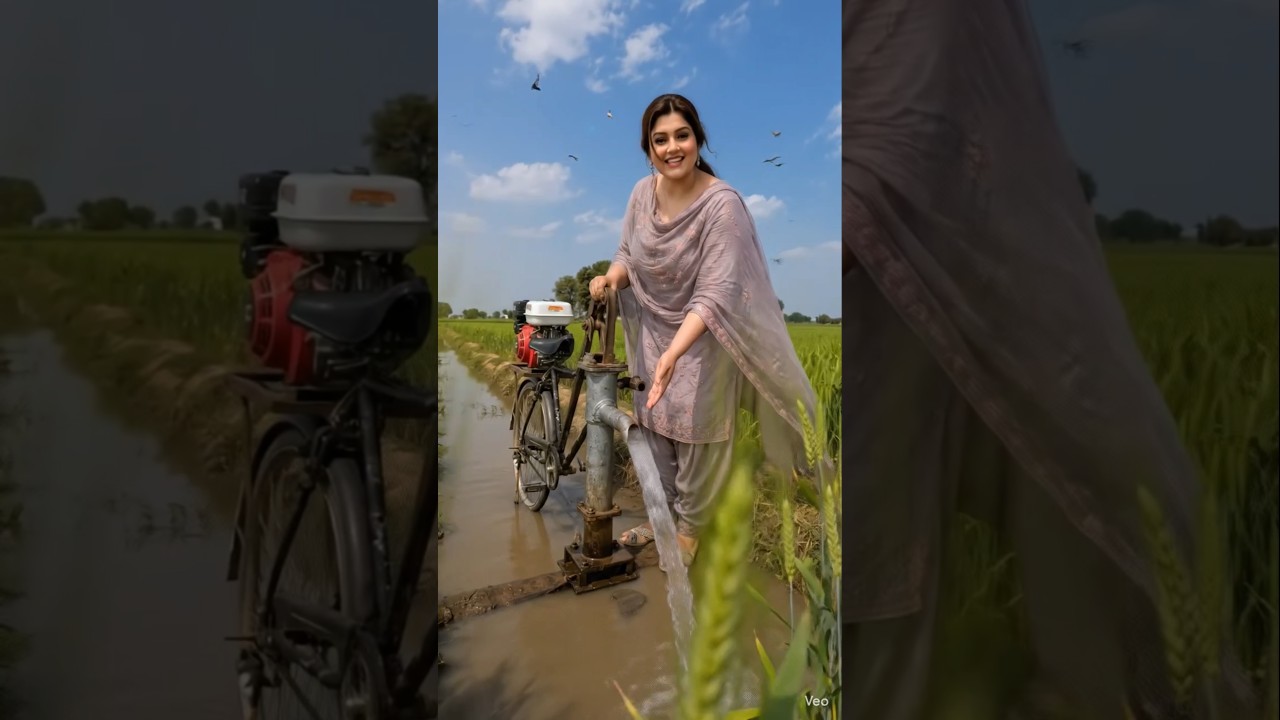 Amazing Desi Water Pump Jugaad 💧 #viral #punjab #farming #villagelife #agriculture #desijugaad