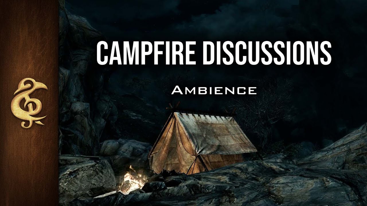 Campfire Discussions | Chatter, Crickets, Immersive RPG Ambience | 3 Hours