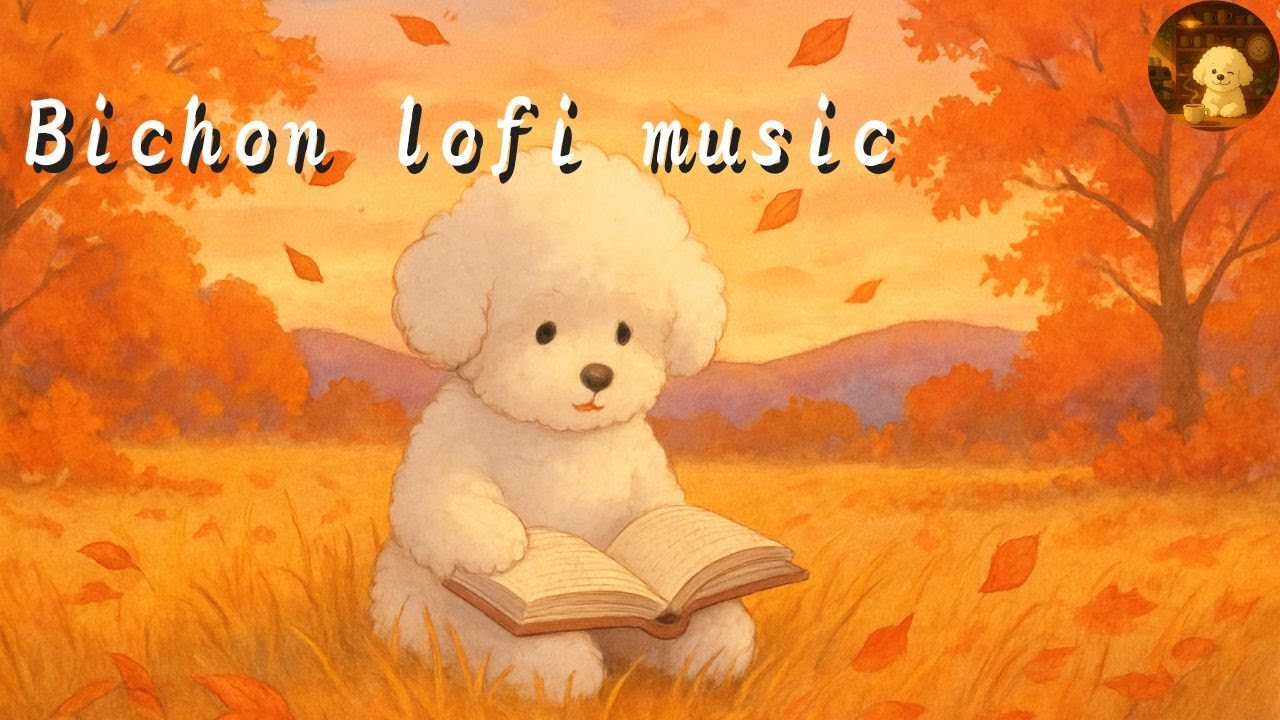 Autumn Lofi Vibes 🍁 | Chill Bichon Reading in Fall Fields