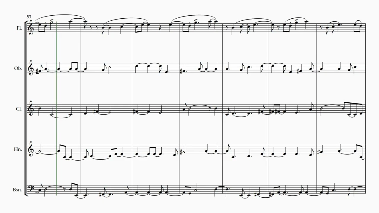 Wind quintet 1 movement 2 - Antonios Koundourakis
