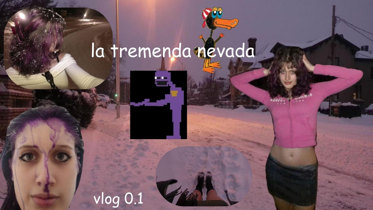 enorme tormenta de nieve voló el árbol de dar