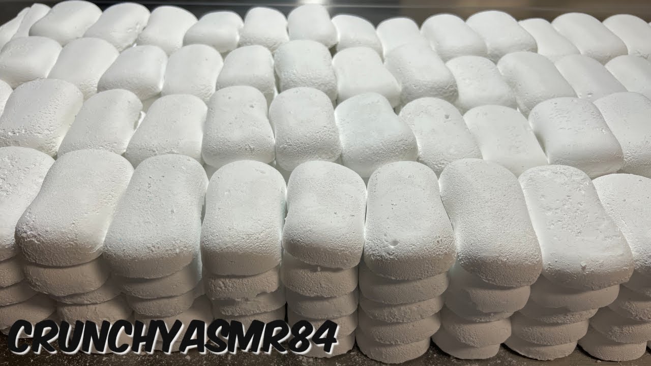 378 Chalk Soap Bar Mass Crush | ASMR Easy Grip Reforms | Oddly Satisfying | Sleep Aid