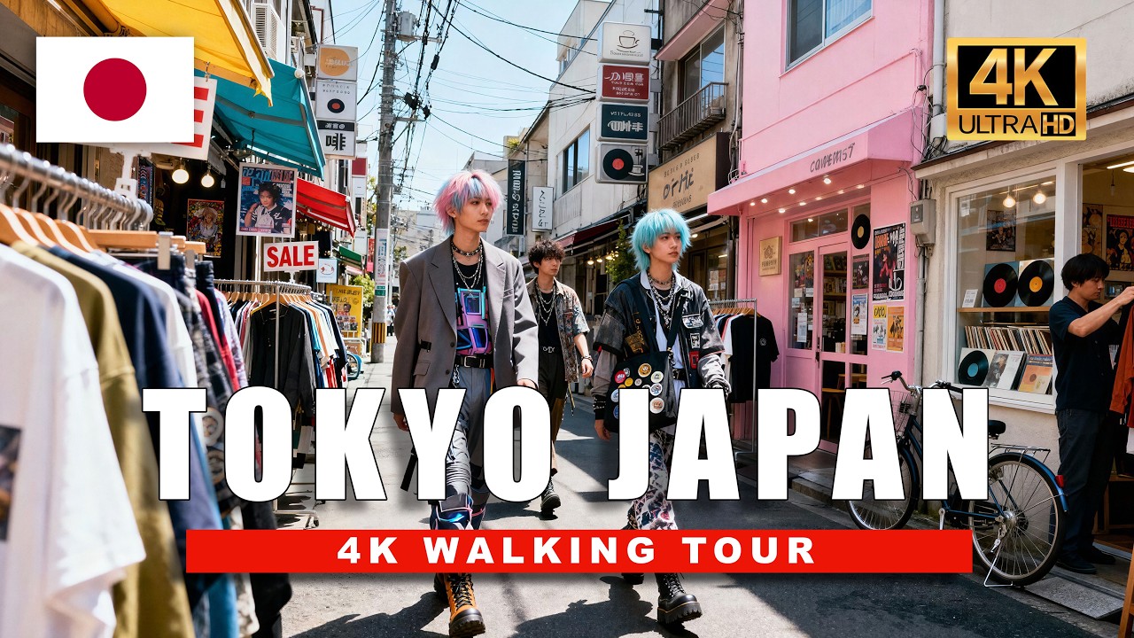 Vintage Shopping in Tokyo | 4K HDR Walk Through Japan’s Fashion Capital
