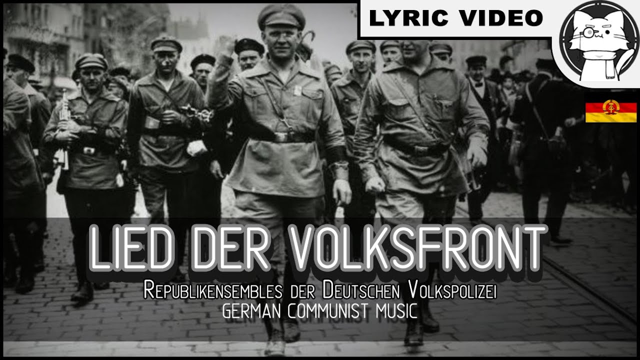 Lied der Volksfront     【⭐ LYRICS GER/ENG】[German Communist Song]