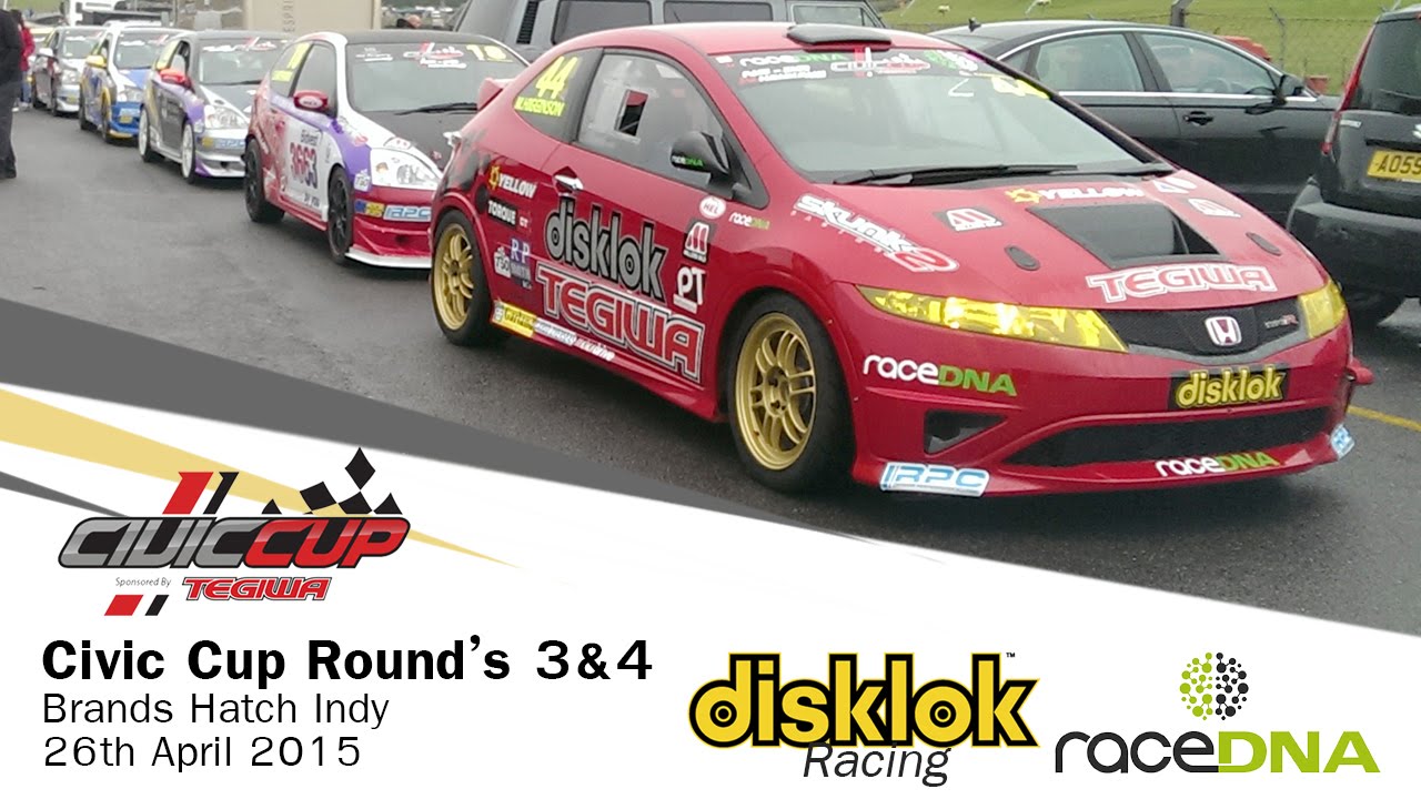 Civic Cup 2015 at Brands Hatch Indy in the Disklok RaceDNA FN2 Type R