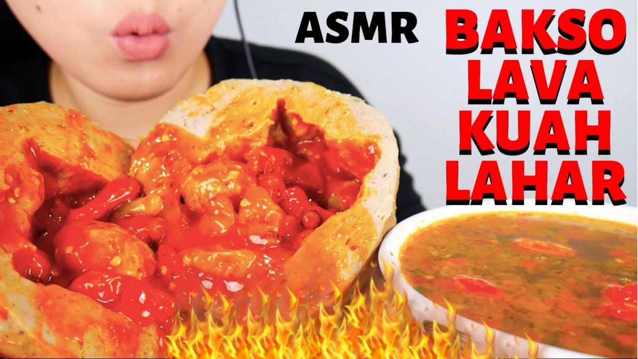 ASMR BAKSO LAVA KUAH LAHAR | 🌶️EXTREME SPICY!!!🔥💦 | ASMR INDONESIA